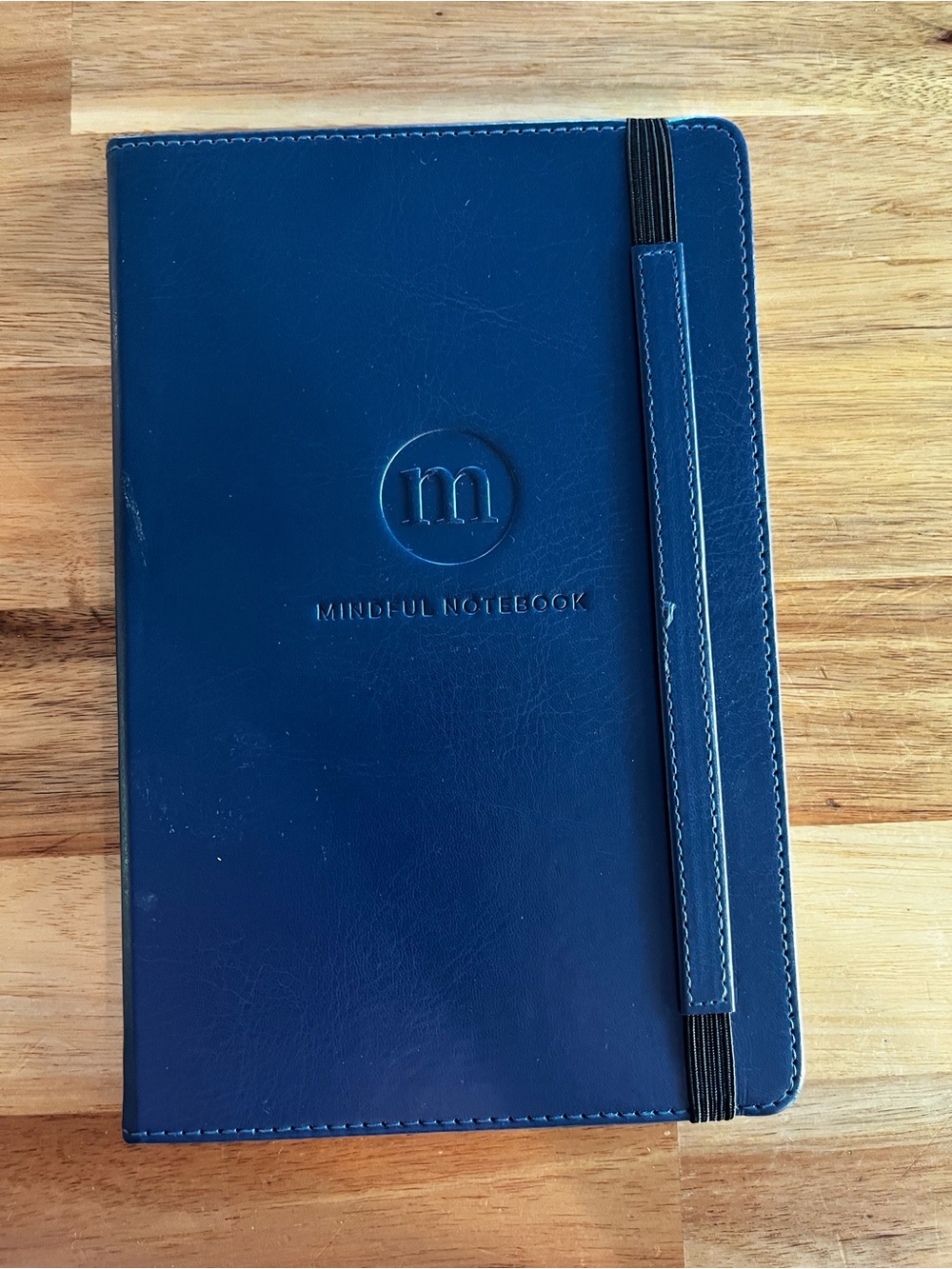 Mindful Notebook Navy Blue Mindfulness Journal Gratitude 8x5
